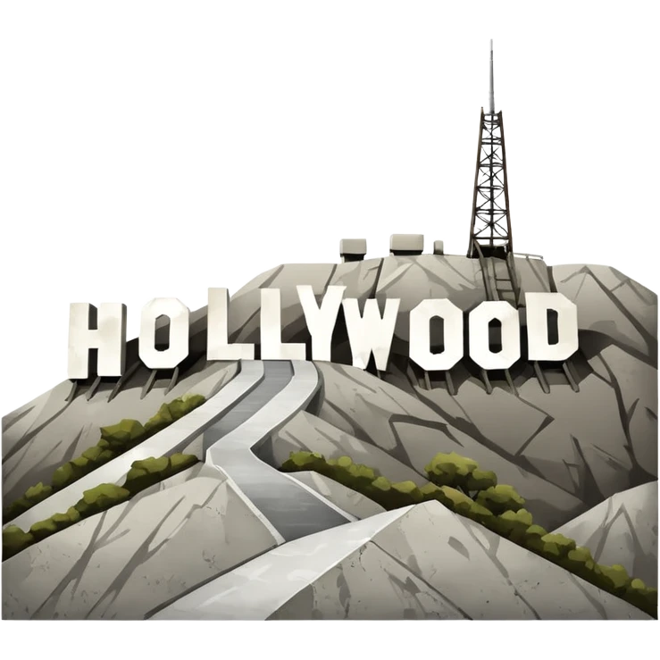 Hollywood sign emoji