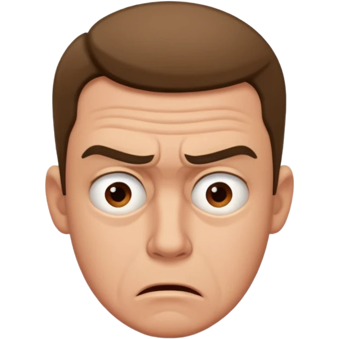 man frustrated by lack of money emoji