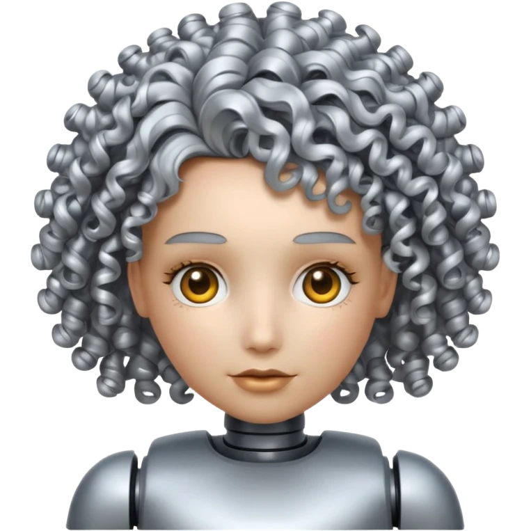 robot curly hair emoji