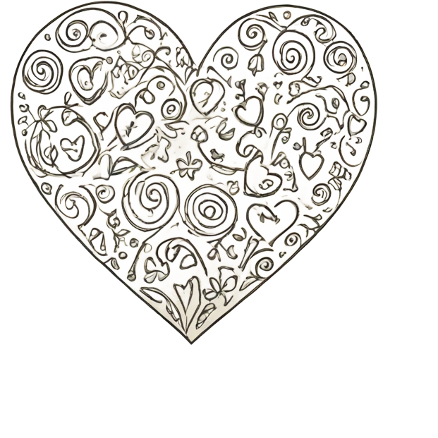 Doodle valentine emoji