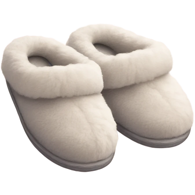 fluffy slippers emoji