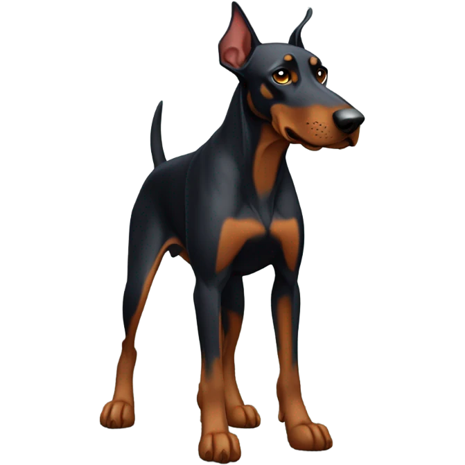 Doberman pincher emoji