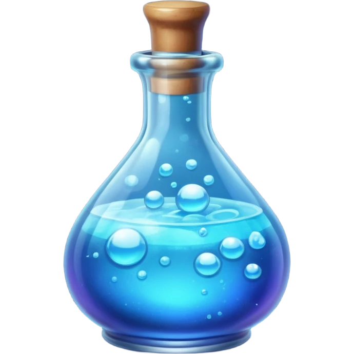 blue potion emoji