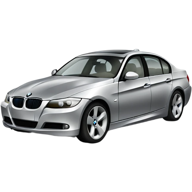 2008 bmw 335i sedan silver  emoji