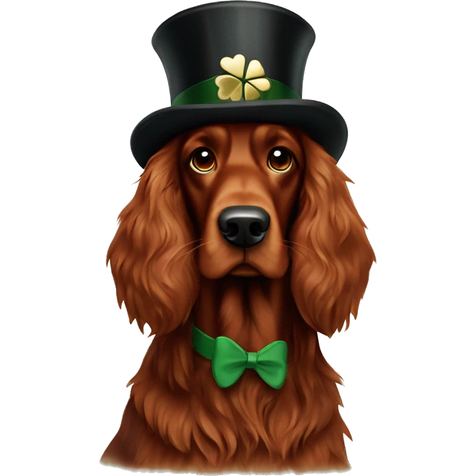 Irish setter with Guinness  emoji