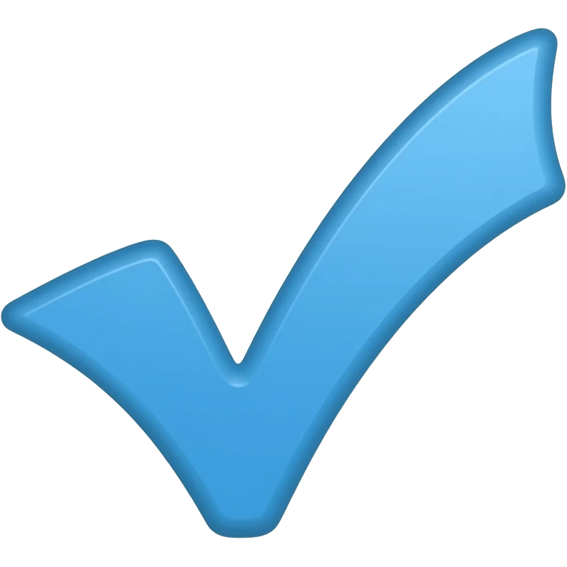 Синяя галочка как в телеграмм emoji