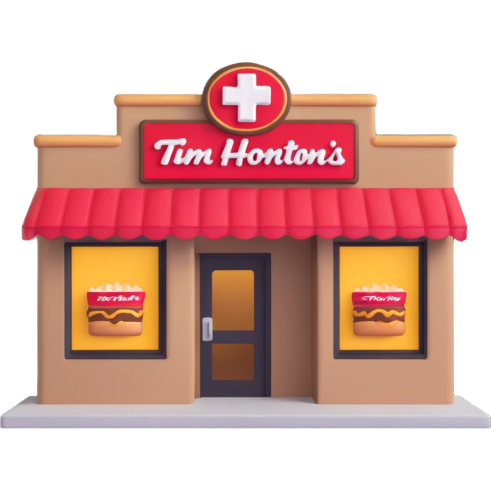 Tim Hortons storefront emoji