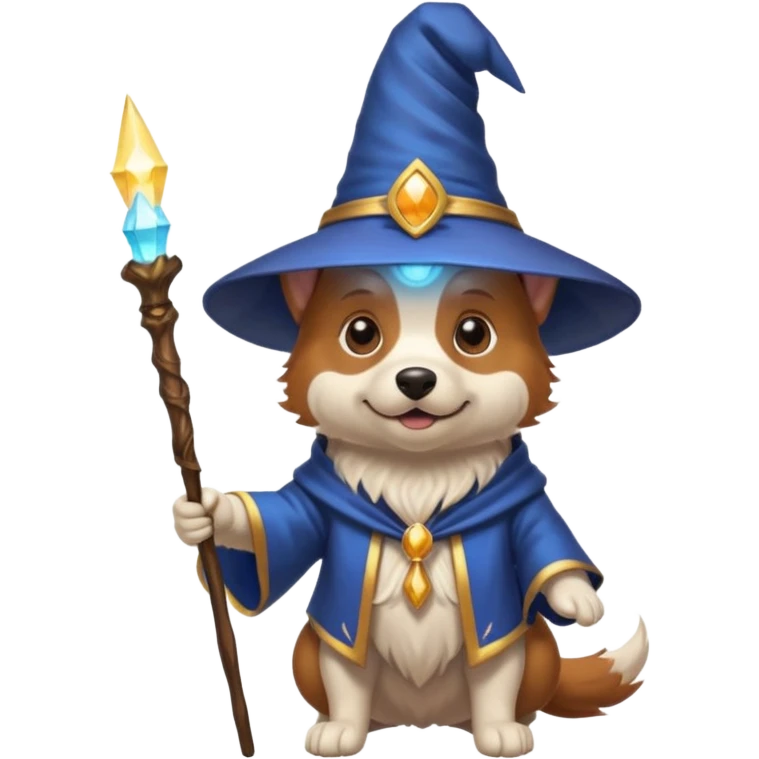 Dog wizard emoji