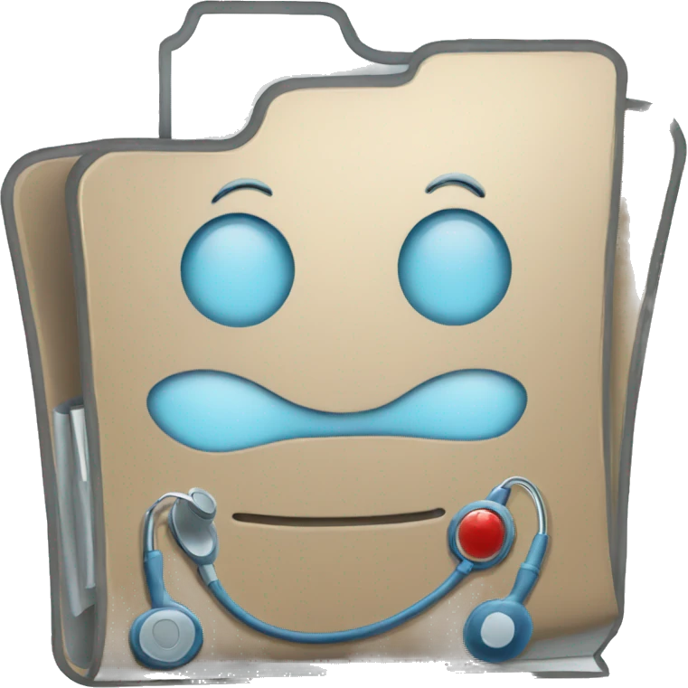 medical folder emoji