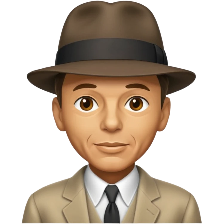 frank sinatra hat emoji