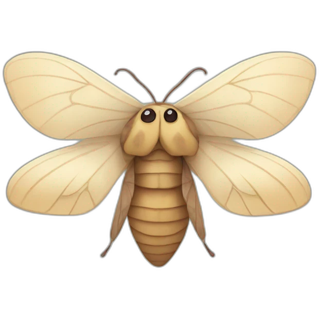 cute moth emoji