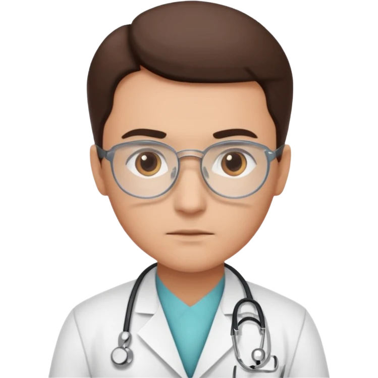 Change the eye gaze so that it is directed toward the medical chart. emoji