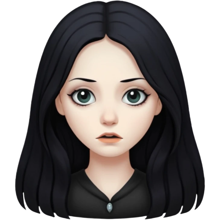 haunted portrait of a woman emoji