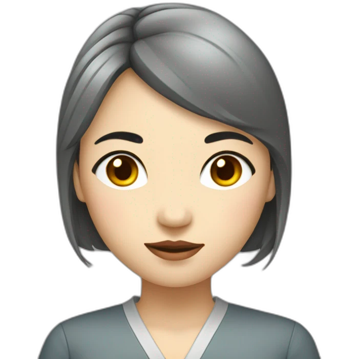 femme chinoise aux yeux étirés  emoji
