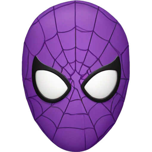 Purple spider man emoji