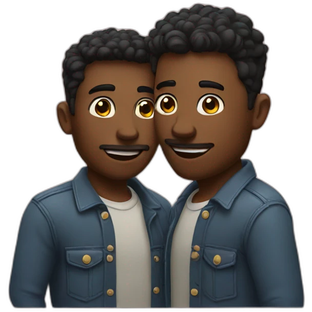 2 men couple emoji