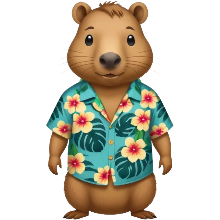 capybara with hawaiian shirt emoji