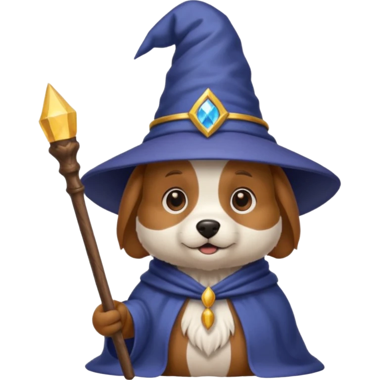 Dog wizard emoji