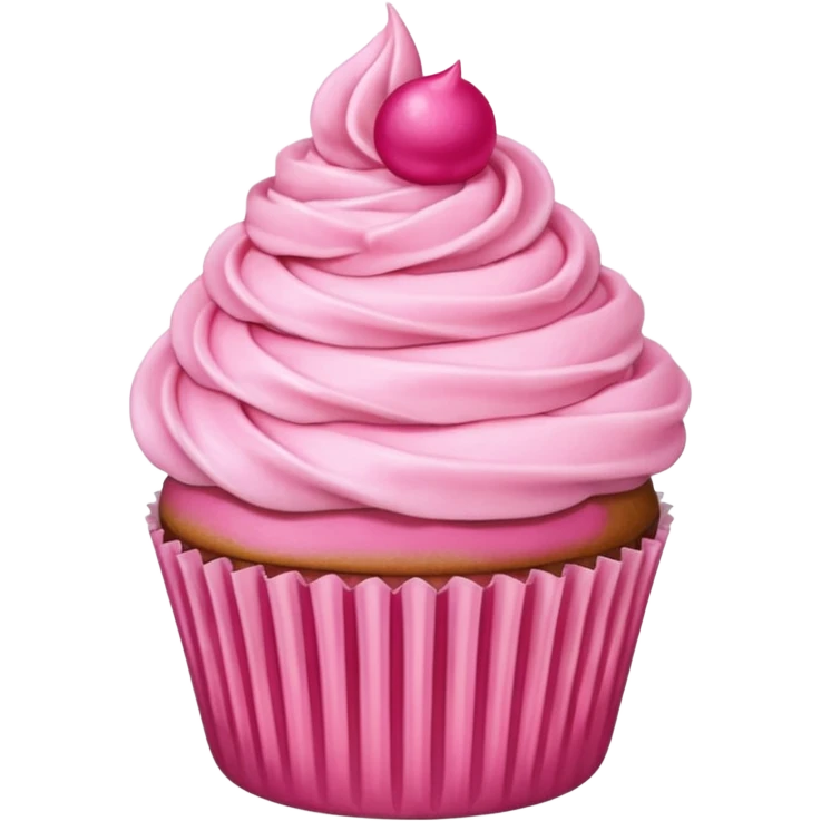 لمبرقيني Cupcake with pink icing emoji
