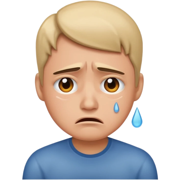 Annoyed and crying emoji