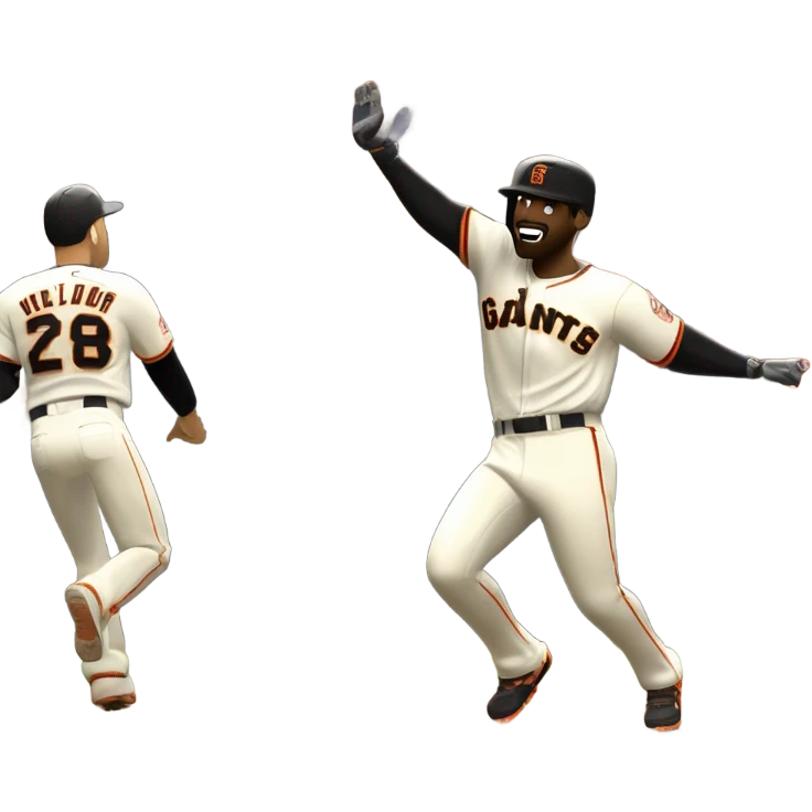 SF Giants player beating LA Dodgers  emoji