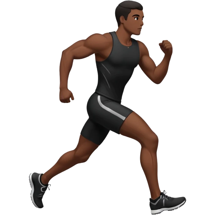 Man running siluet emoji