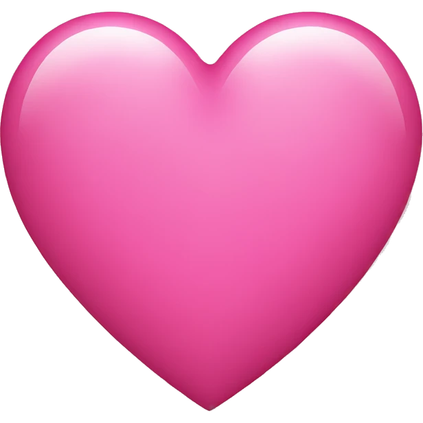 Heart pink emoji
