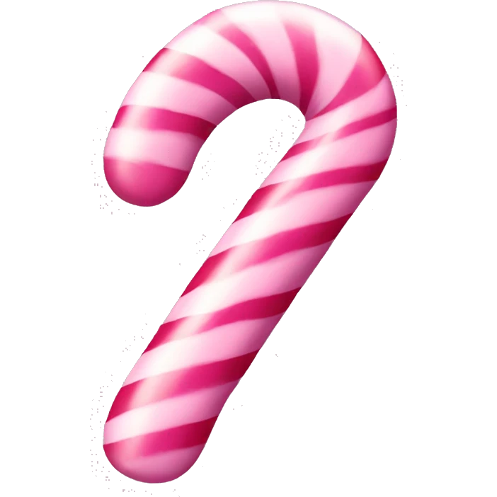 Pink candy cane emoji