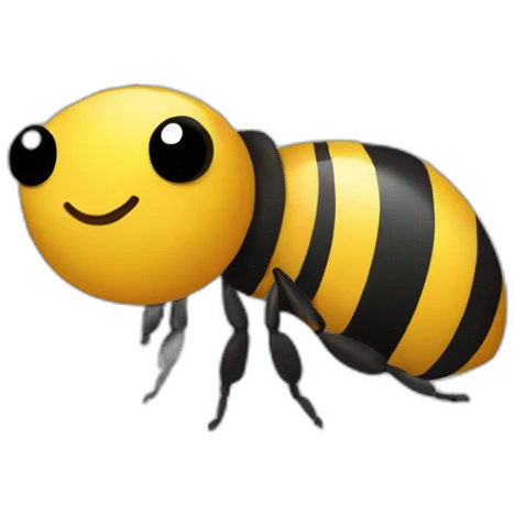 Bee and flower  emoji