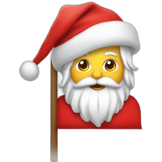 Santa withe flag emoji