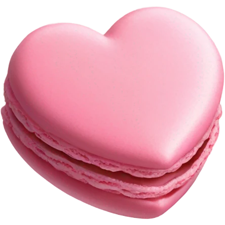 Pink heart macarons emoji
