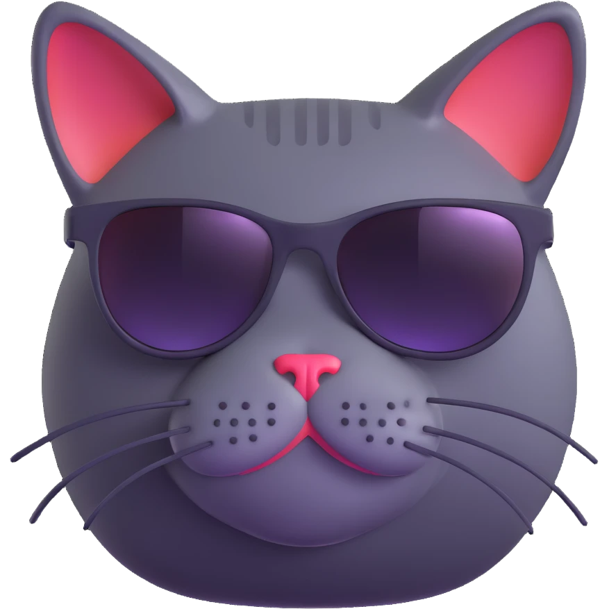cat wearing sunglasses emoji
