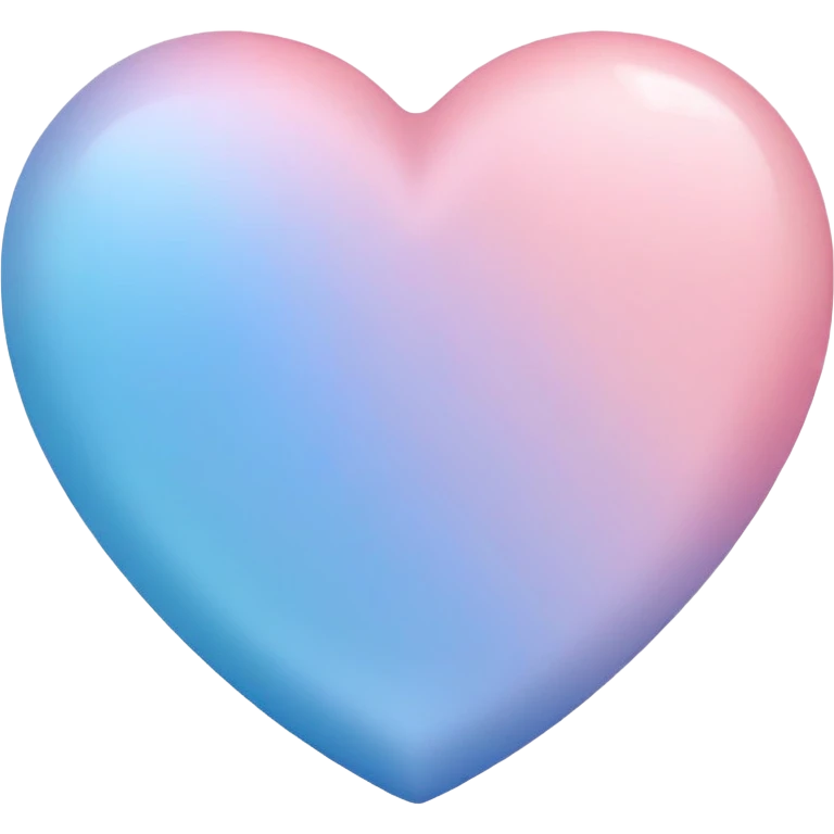 Cœur pastel rose and blue  emoji