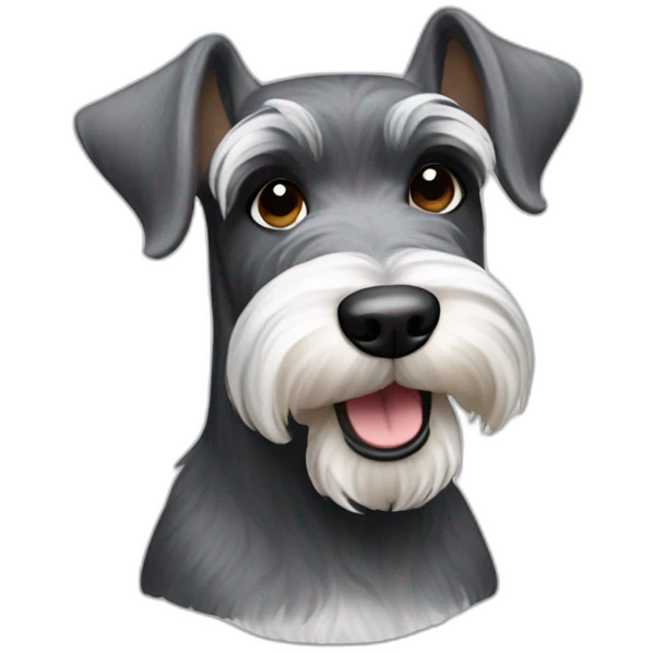 Miniature schnauzer emoji