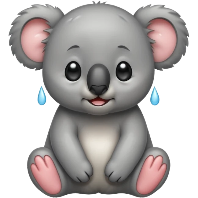 Baby koala bear crying  emoji