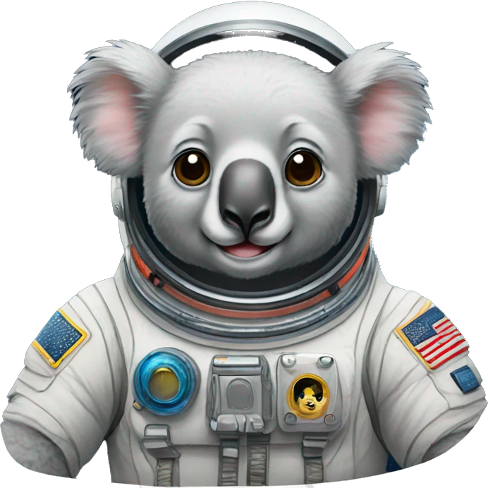 Koala astronauta emoji