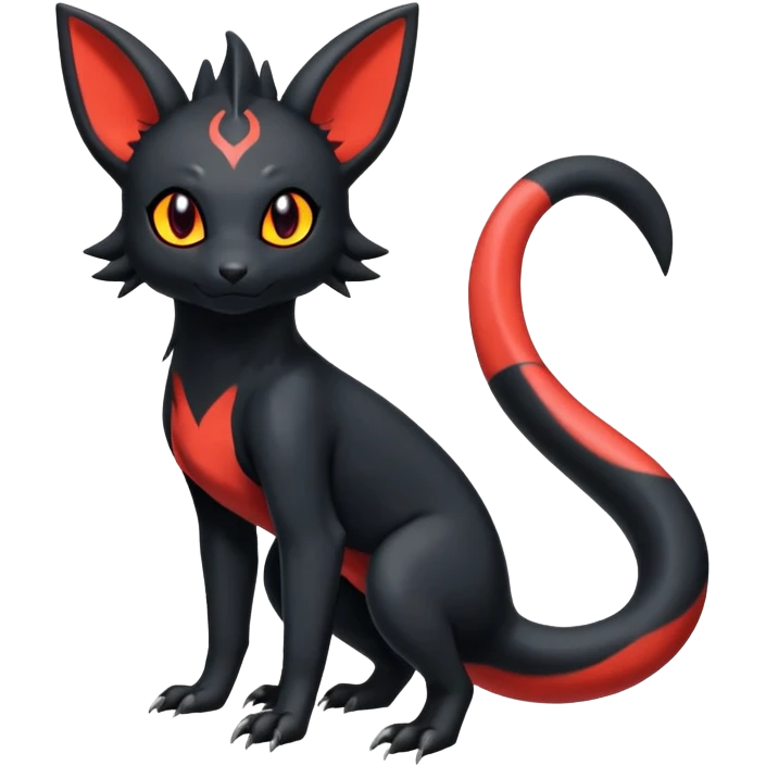 Salandit-Umbreon-Litten-Hybrid (Full body) emoji