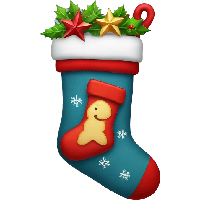 Christmas stocking emoji