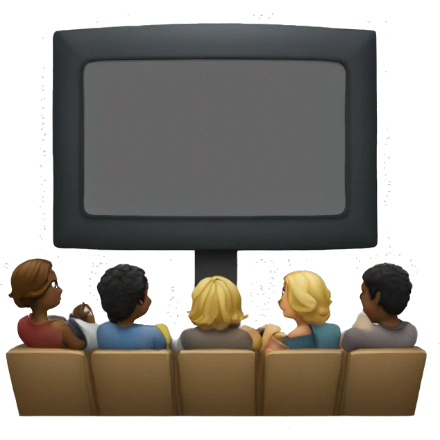 watching movie with screen emoji