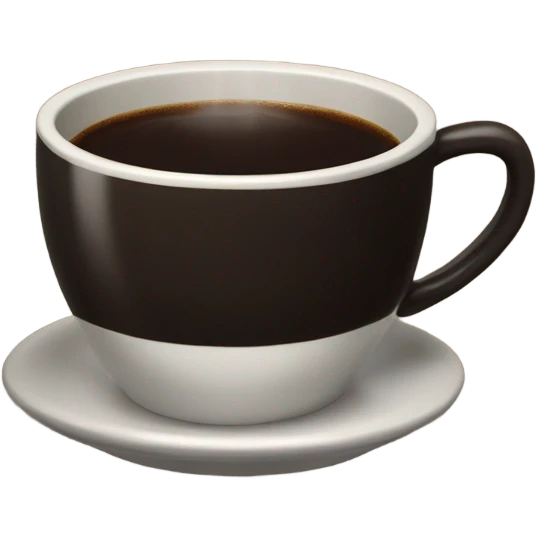 lungo black coffee emoji