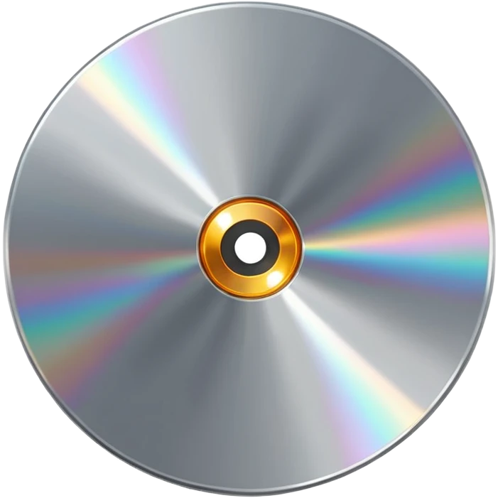 two metal computer disks emoji