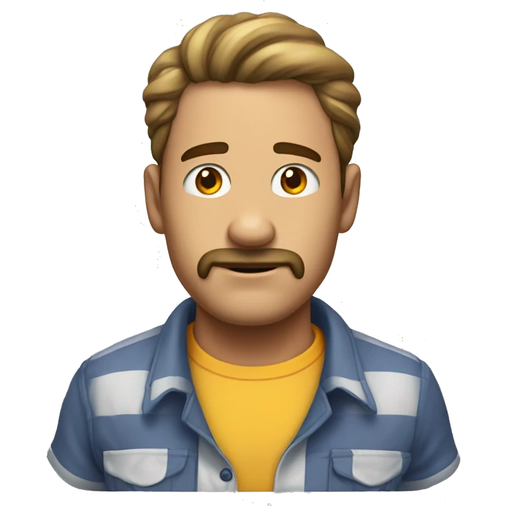 um homem com camisa escrita RAIMUDO GAS PARA VEREADOR. emoji