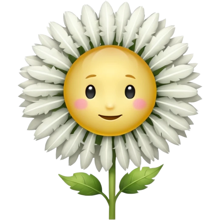 a dandelion with a halo and a gradient background emoji
