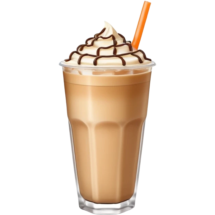 Dunkin’ Donuts iced latte with a carton of coffee milk next to it emoji