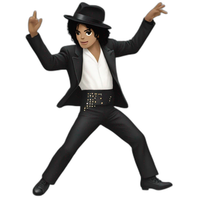 Michael Jackson moonwalking emoji