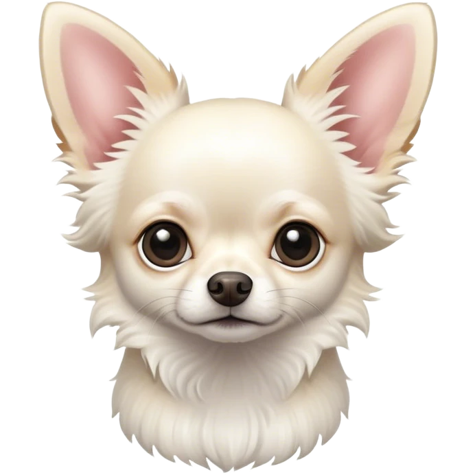 white Chihuahua  emoji
