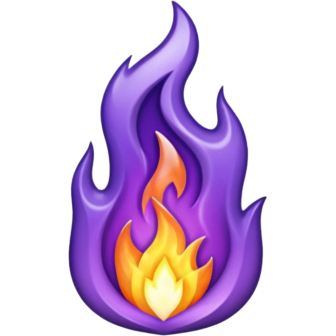 A purple fire emojis emoji