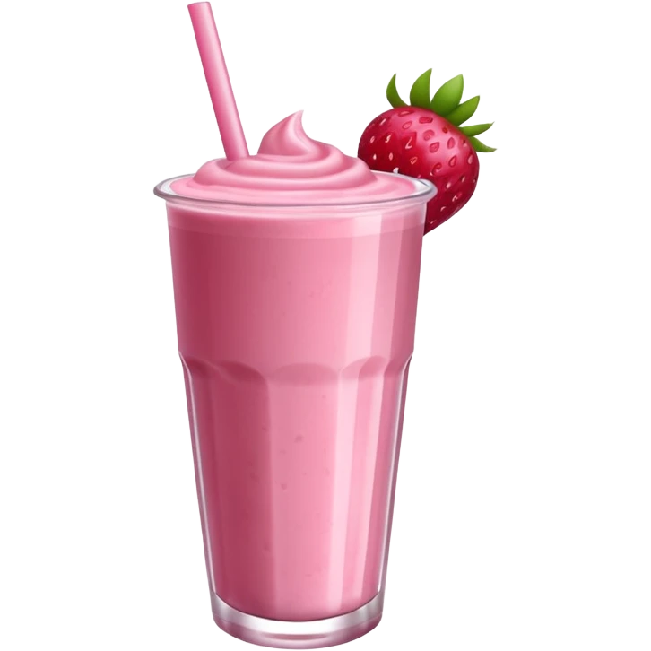 Haz batidos de fresa hermoso emoji