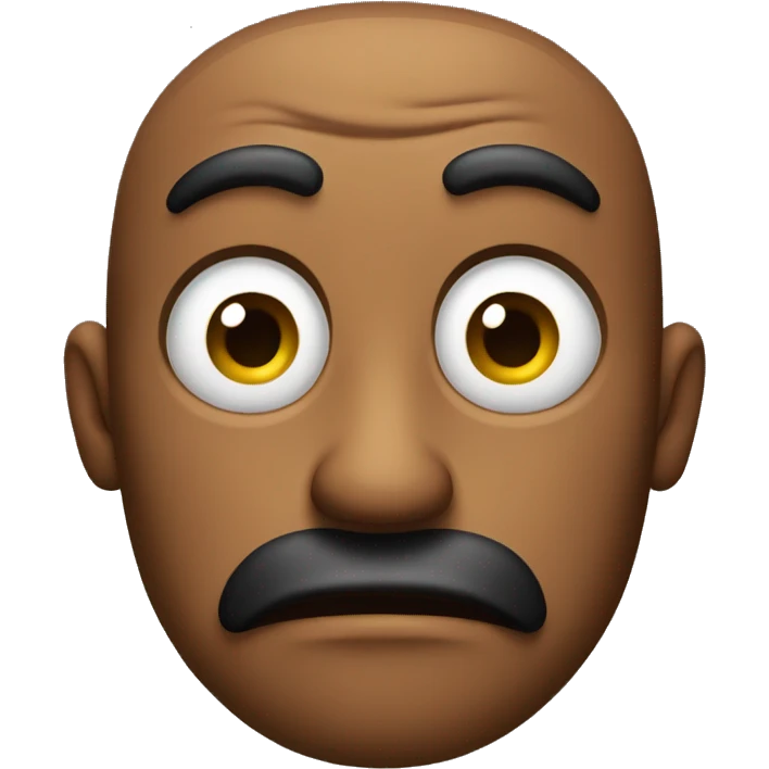 Skeptical face emoji
