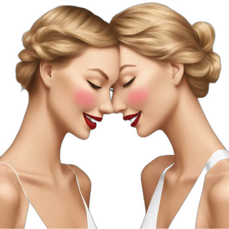 karlie kloss & Taylor Swift in love emoji